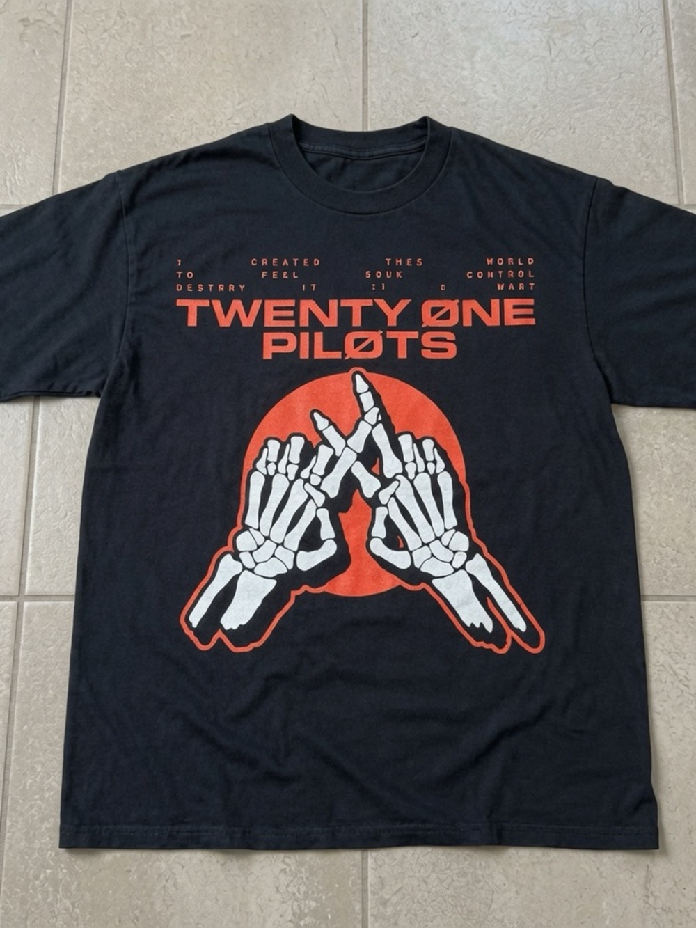 Black Twenty One Pilots Graphic Tee